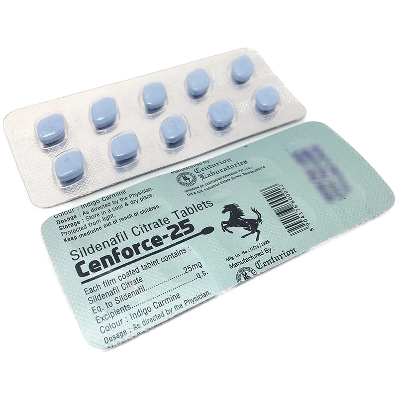 Cenforce 25 mg (Sildenafiilisitraatti)